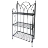 Black 3 Tier Gothic Baker Rack With Metal Wire Shelves Clearance^* Discount