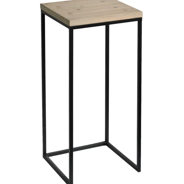 Fiona Wood Top Plant Stand With Metal Base, Medium Flash Sale^* Cheap