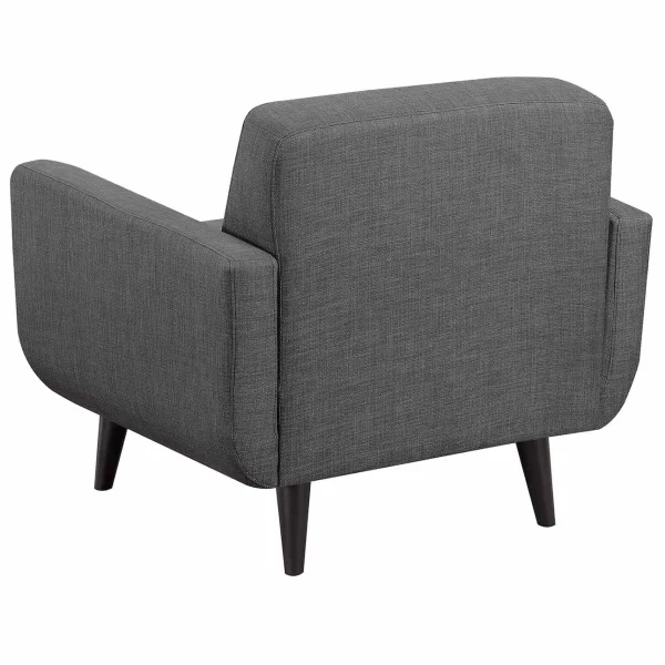 Hadley Tufted Back Accent Chair, Charcoal Grey Flash Sale^* Discount