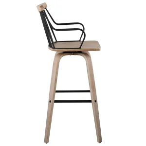 Honeybloom Whitley Swivel Barstool Opening Sales^* Discount