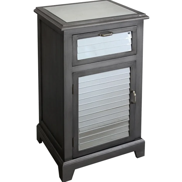 Laura 1 Drawer 1 Door Shutter Mirror Cabinet Featured^* Cheap