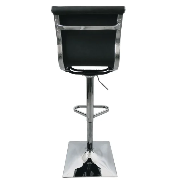 Maxwell Adjustable Faux Leather Barstool, Black Promotion^* Outlet