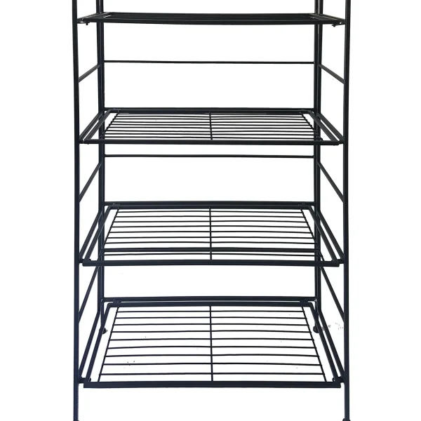 Metal 4 Tier Folding Rack With Wire Shelves Discount Online^* New