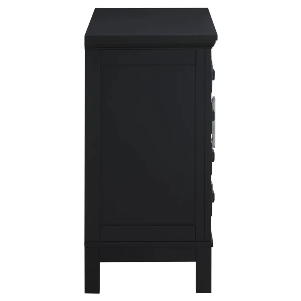 Sadie 2-Drawer Geometric Cabinet, Black Outlet^* Cheap