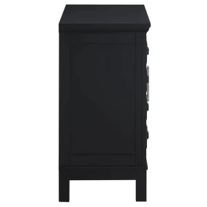 Sadie 2-Drawer Geometric Cabinet, Black Outlet^* Cheap