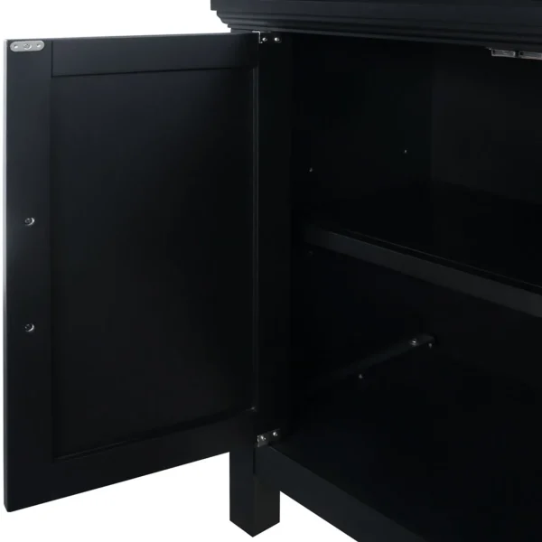 Sadie 2-Drawer Geometric Cabinet, Black Outlet^* Cheap