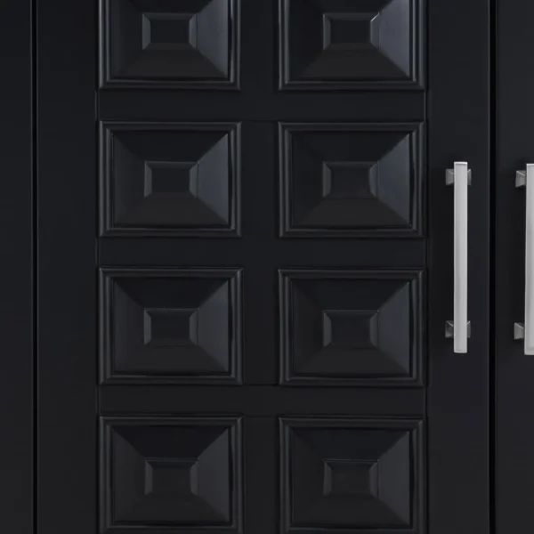 Sadie 2-Drawer Geometric Cabinet, Black Outlet^* Cheap