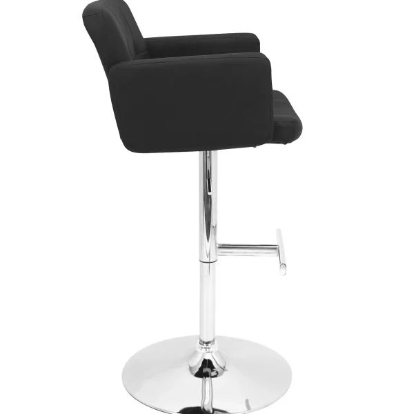 Stout Black Faux Leather Adjustable Barstool Promotion^* Shop