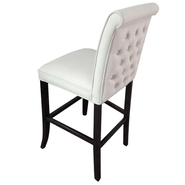 Tatum Ivory Tall Tufted Back Barstool Good Quality^* Sale
